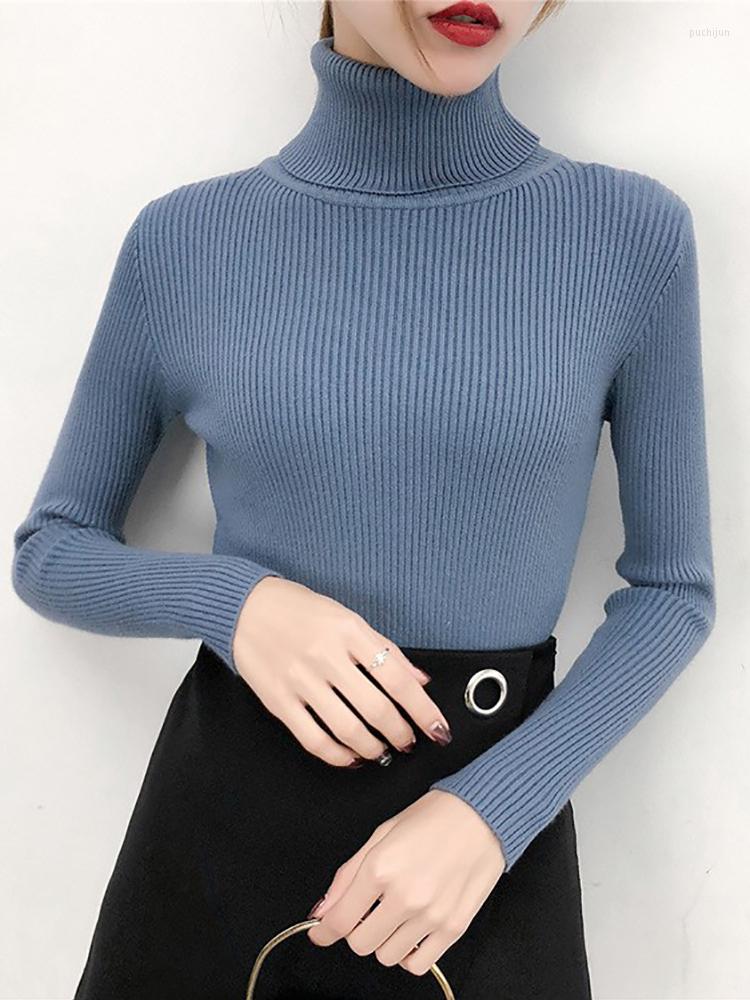 Women's Sweaters Turtleneck Women Knitted Sweater Autumn Pullover Korean Fashion Long Sleeve Top Jumpers Clothes Sueters De Mujer, Blue
Women's Sweaters Turtleneck Women Knitted Sweater Autumn Pullover Korean Fashion Long Sleeve Top Jumpers Clothes Sueters De Mujer, Blue