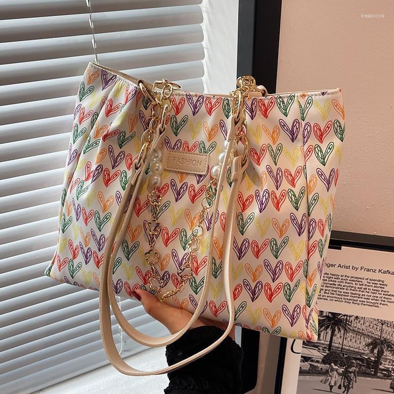 Evening Bags 2023 Large Capacity Tote Canvas Top-Handle For Women Fashion Printing Cute Heart Female Shoulder Casual Commuter Bag, Bag only
Evening Bags 2023 Large Capacity Tote Canvas Top-Handle For Women Fashion Printing Cute Heart Female Shoulder Casual Commuter Bag, Bag only
