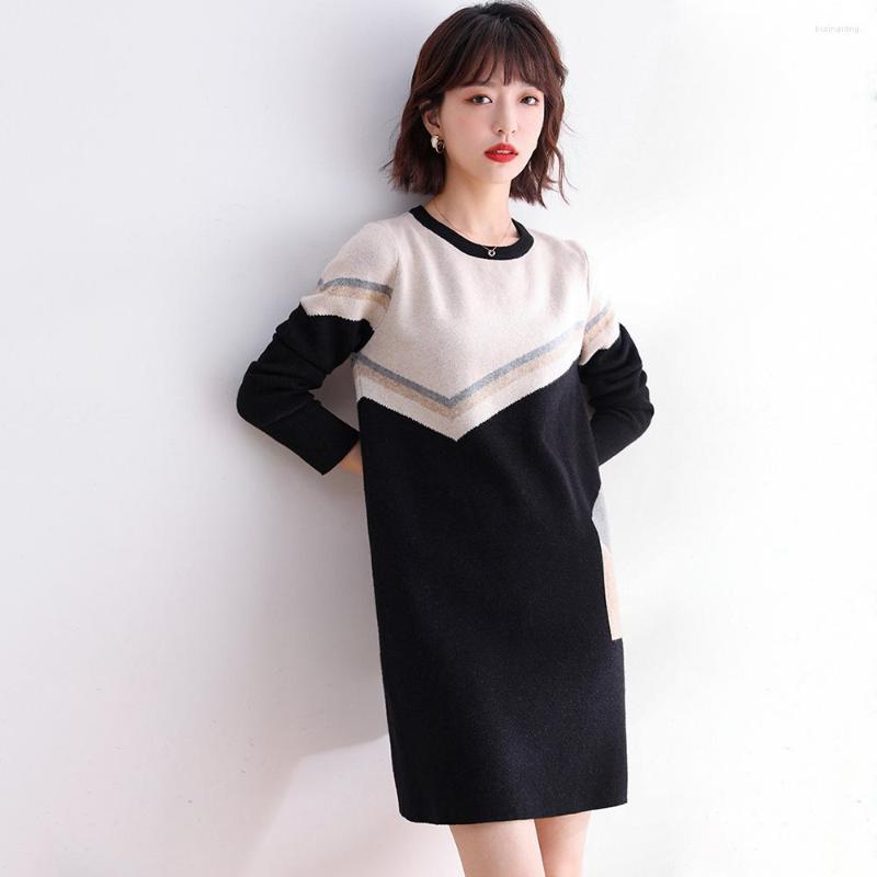 Women' Sweaters Women Sweater Dress Autumn Winter Casual Fashion O-Neck Long Sleeve Knitting Loose Pullover Knitwear Black Female
Women' Sweaters Women Sweater Dress Autumn Winter Casual Fashion O-Neck Long Sleeve Knitting Loose Pullover Knitwear Black Female