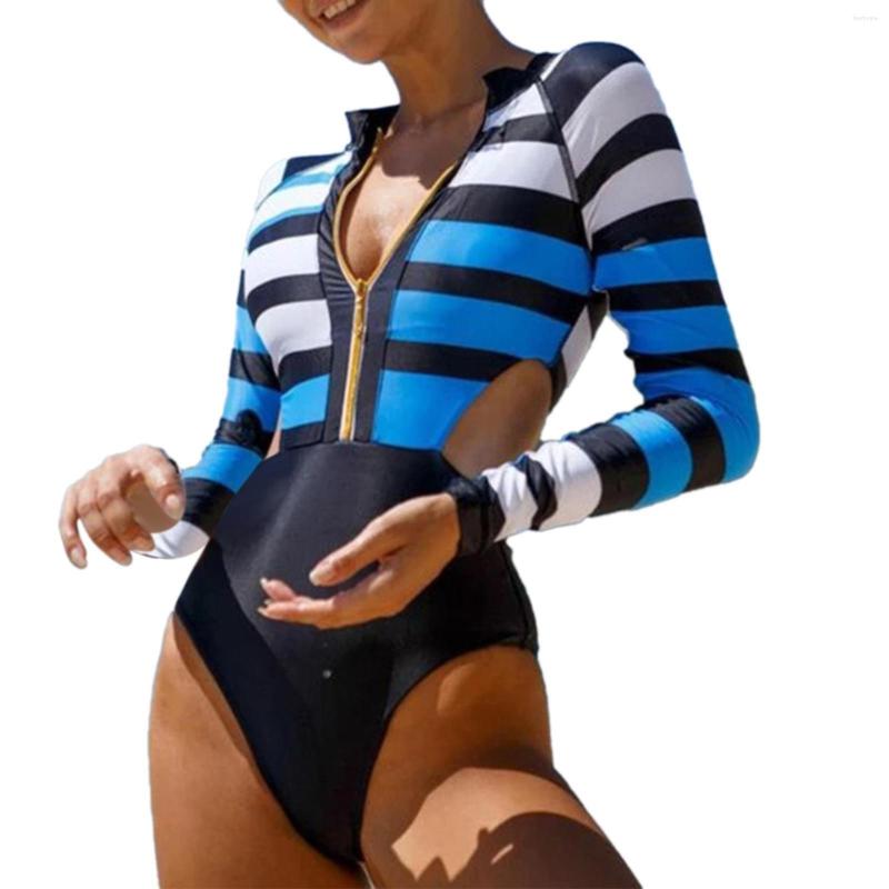 Women' Swimwear Women' Students Conservative Surfing Waist Hollowed Out Long Sleeves Sunscreen Color Matching Swimsuit, Black
Women' Swimwear Women' Students Conservative Surfing Waist Hollowed Out Long Sleeves Sunscreen Color Matching Swimsuit, Black