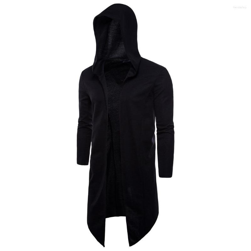 Men's T Shirts 2023 Spring Style Men Hooded Long Sleeve Large Size T-Shirt Mid-Length No Buckle Trench Coat Cloak Cardigan -40, Black and white with pattern
Men's T Shirts 2023 Spring Style Men Hooded Long Sleeve Large Size T-Shirt Mid-Length No Buckle Trench Coat Cloak Cardigan -40, Black and white with pattern