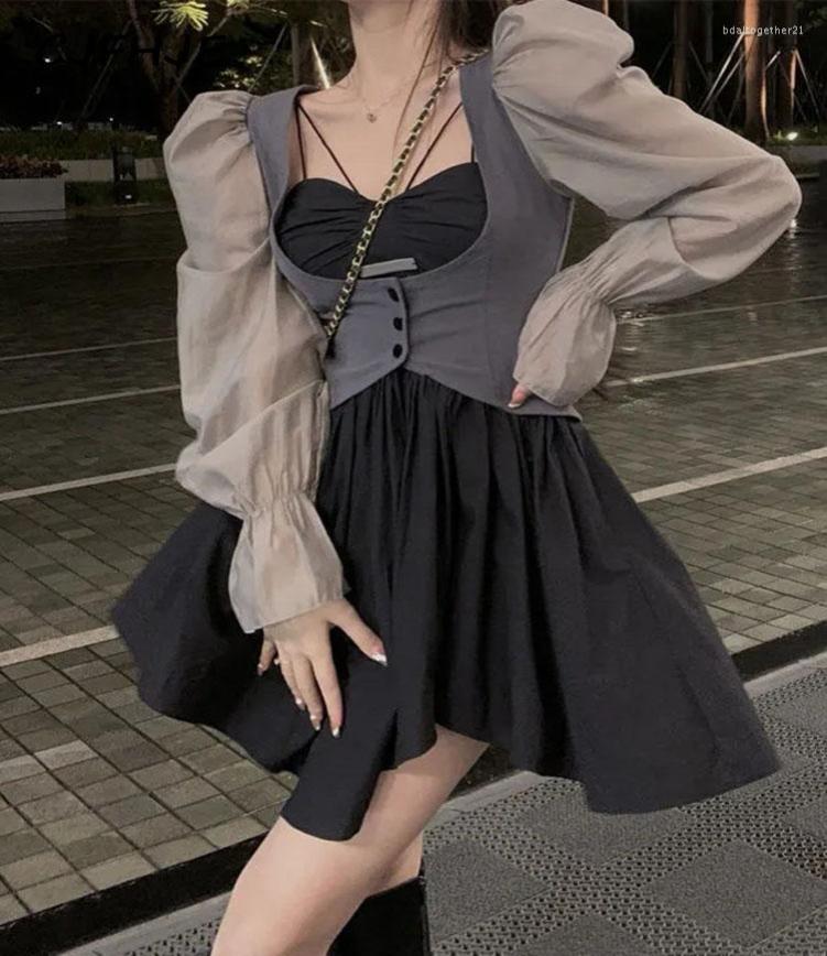 Casual Dresses Woman Lolita Y2k Mini Dress Gothic Vintage 2 Piece Set Korean Style Strap Sweet Kawaii Suits 2022 Autumn Slim7047309, Champagne
Casual Dresses Woman Lolita Y2k Mini Dress Gothic Vintage 2 Piece Set Korean Style Strap Sweet Kawaii Suits 2022 Autumn Slim7047309, Champagne