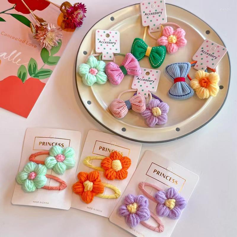 Hair Accessories 5Pair/Lot Children Cute Colors Knitting Flower BB Clips Barrettes Girls Lovely Bows Elastic Bands Kids
Hair Accessories 5Pair/Lot Children Cute Colors Knitting Flower BB Clips Barrettes Girls Lovely Bows Elastic Bands Kids