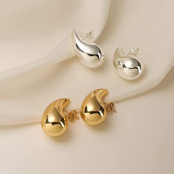 Gold Hoop Earrings for Women Lightweight Waterdrop Hollow Open Hoops Hypoallergenic Gold Plated Earrings Fashion Jewelry for Women Girls
Gold Hoop Earrings for Women Lightweight Waterdrop Hollow Open Hoops Hypoallergenic Gold Plated Earrings Fashion Jewelry for Women Girls