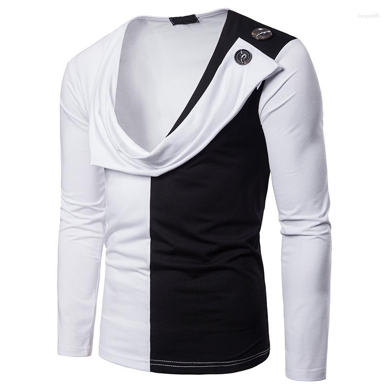 Men's T Shirts Autumn And Winter Double Color Large Body Joint Fake Two-Piece Design Crew Neck Cool Scarf Decoration Long-Sleeved T-Shirt, White
Men's T Shirts Autumn And Winter Double Color Large Body Joint Fake Two-Piece Design Crew Neck Cool Scarf Decoration Long-Sleeved T-Shirt, White