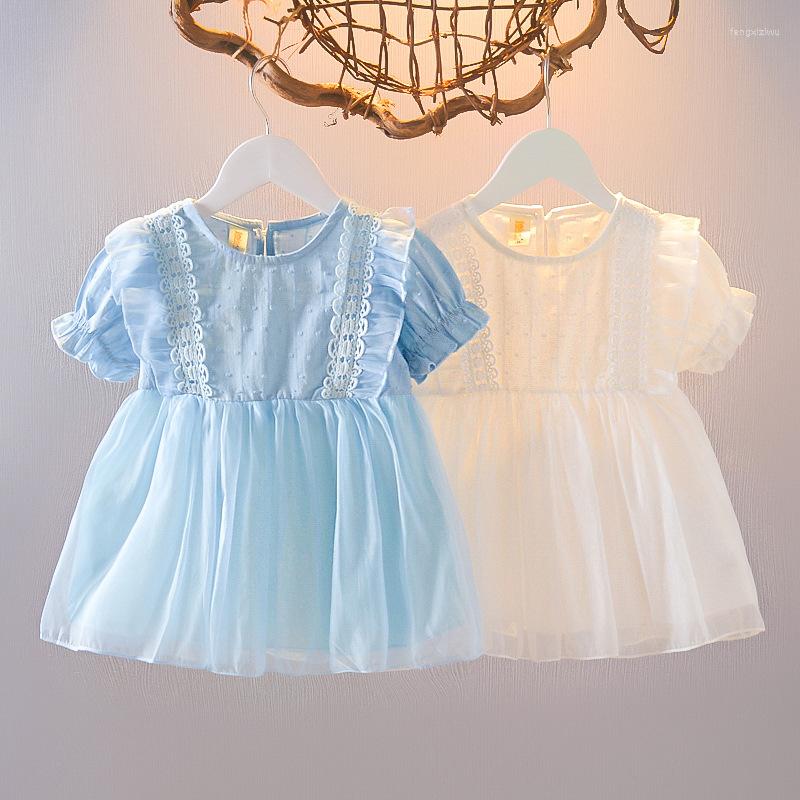 Girl Dresses Baby Girls Dress Summer Fashion Princess Dessert Gauze Skirt Kids Clothes Knee-Length Long Sleeve Solid Lovely Sweet, Blue
Girl Dresses Baby Girls Dress Summer Fashion Princess Dessert Gauze Skirt Kids Clothes Knee-Length Long Sleeve Solid Lovely Sweet, Blue