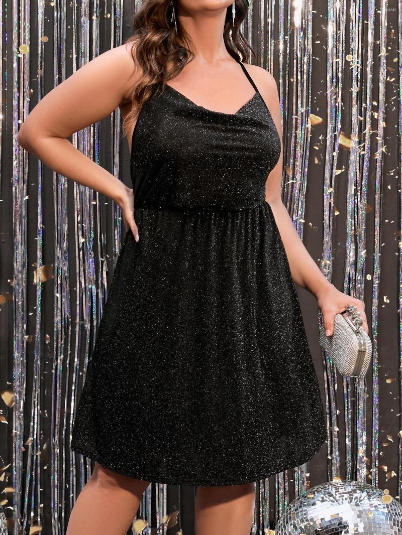 Plus Size Dresses Glitter Tunic Curvy Cami Midi Dress Women's Large 4XL Summer 2023 Backless A Line Sexy Evening Party Clothing, Black
Plus Size Dresses Glitter Tunic Curvy Cami Midi Dress Women's Large 4XL Summer 2023 Backless A Line Sexy Evening Party Clothing, Black