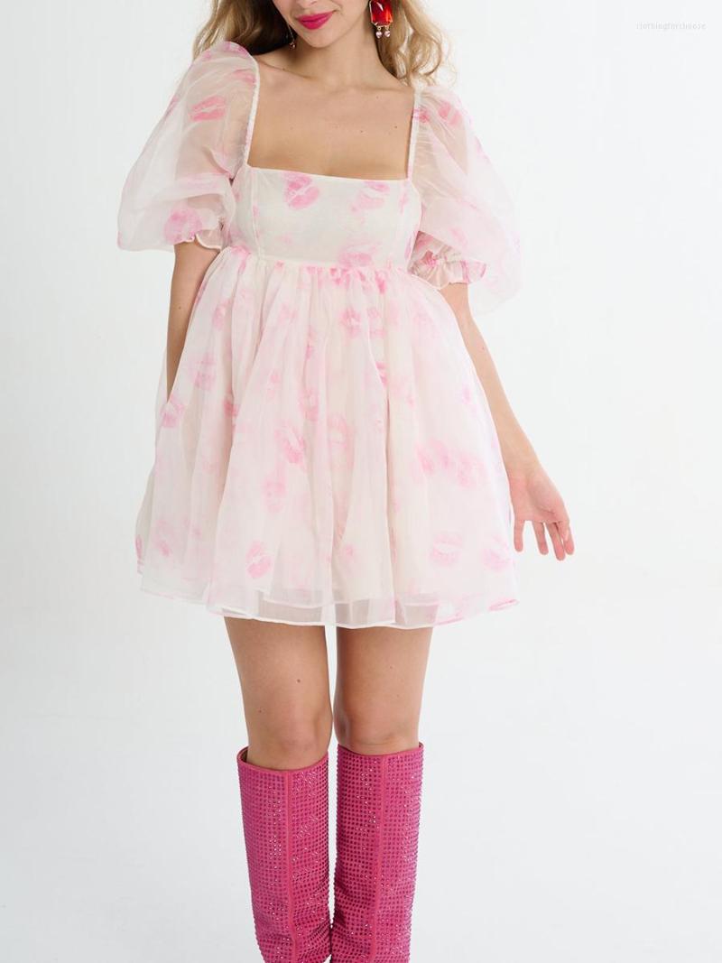 Casual Dresses Print Square Neck Tulle A Line Short Cute Women Mini Dress Beach Streetwear Summer Fairy Clothes Party Club Wear, Pink
Casual Dresses Print Square Neck Tulle A Line Short Cute Women Mini Dress Beach Streetwear Summer Fairy Clothes Party Club Wear, Pink