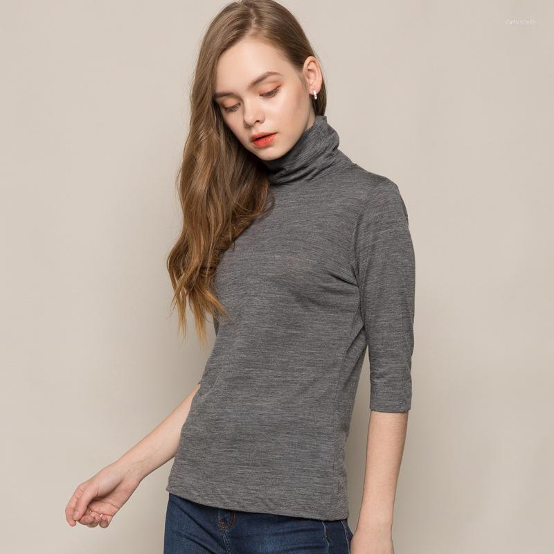 Women's Sweaters Pure Wool High Neck Bottoming Blouse Women's Five Sleeve Sweater Slim Fit Middle Knitwear 7070, Black
Women's Sweaters Pure Wool High Neck Bottoming Blouse Women's Five Sleeve Sweater Slim Fit Middle Knitwear 7070, Black