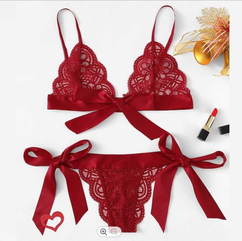 Women's Bra Yjc0194 Bow Flirt Sexy Lingerie Exotic Set Three Point Lace Transparent and Panty Women Intimates Underwear, Blue
Women's Bra Yjc0194 Bow Flirt Sexy Lingerie Exotic Set Three Point Lace Transparent and Panty Women Intimates Underwear, Blue
