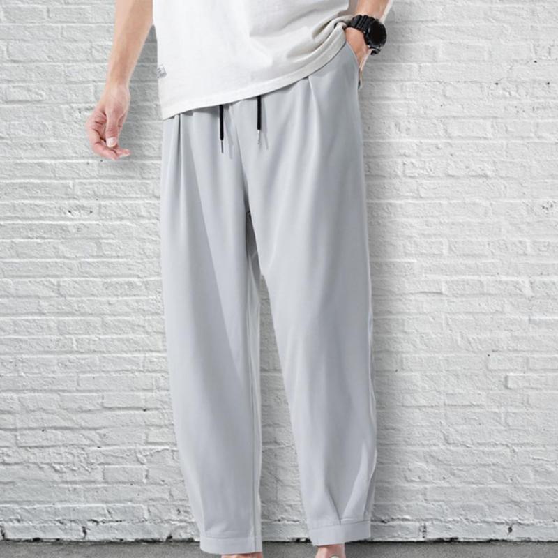 Men's Pants Great Men Soft Fabric Wear-resistant Mid Waist Ninth Straight Summer Trousers Male Clothes, Black
Men's Pants Great Men Soft Fabric Wear-resistant Mid Waist Ninth Straight Summer Trousers Male Clothes, Black