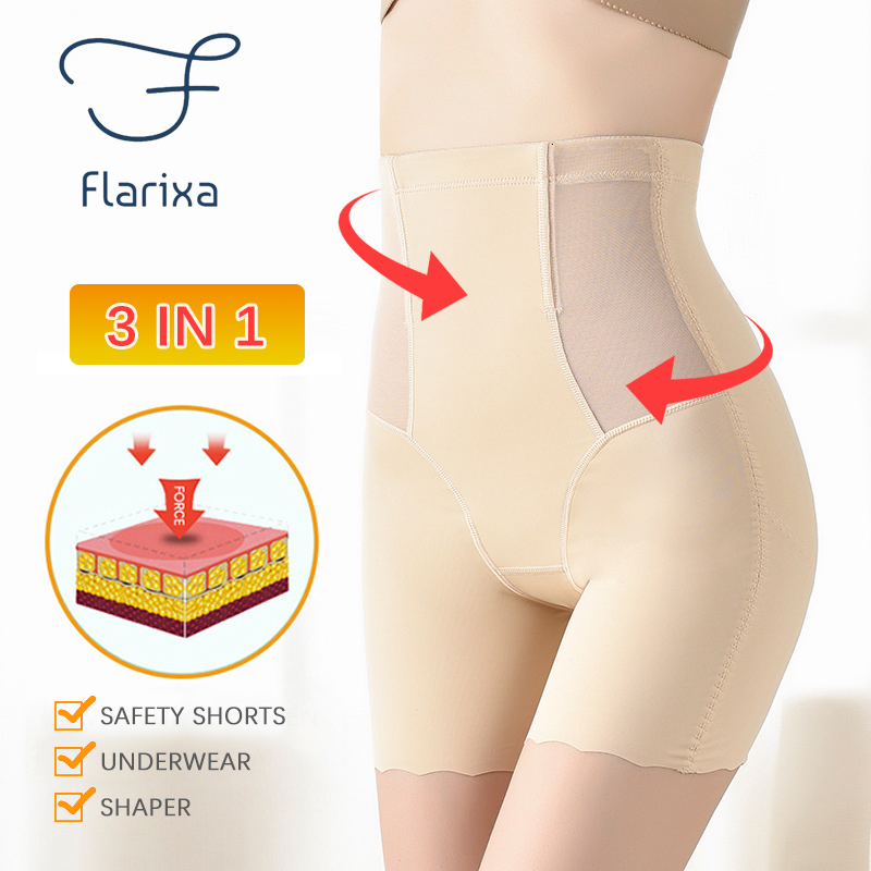 Women's Shapers Flarixa 3 in 1 Waist Trainer Body shapewear Seamless High Waist Abdomen Panties Women's Hip Lift Safety Shorts Shaper Underwear 230509, Beige
Women's Shapers Flarixa 3 in 1 Waist Trainer Body shapewear Seamless High Waist Abdomen Panties Women's Hip Lift Safety Shorts Shaper Underwear 230509, Beige