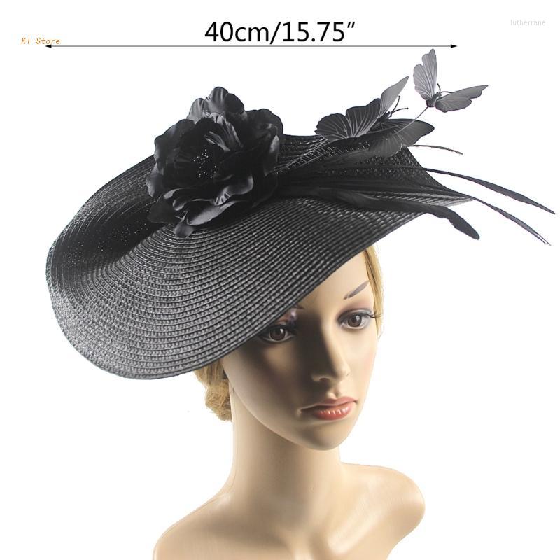 Hair Clips Derby Hat Headband For Cocktail Tea-Party Wide Brim Female Fascinator Church Cap
Hair Clips Derby Hat Headband For Cocktail Tea-Party Wide Brim Female Fascinator Church Cap