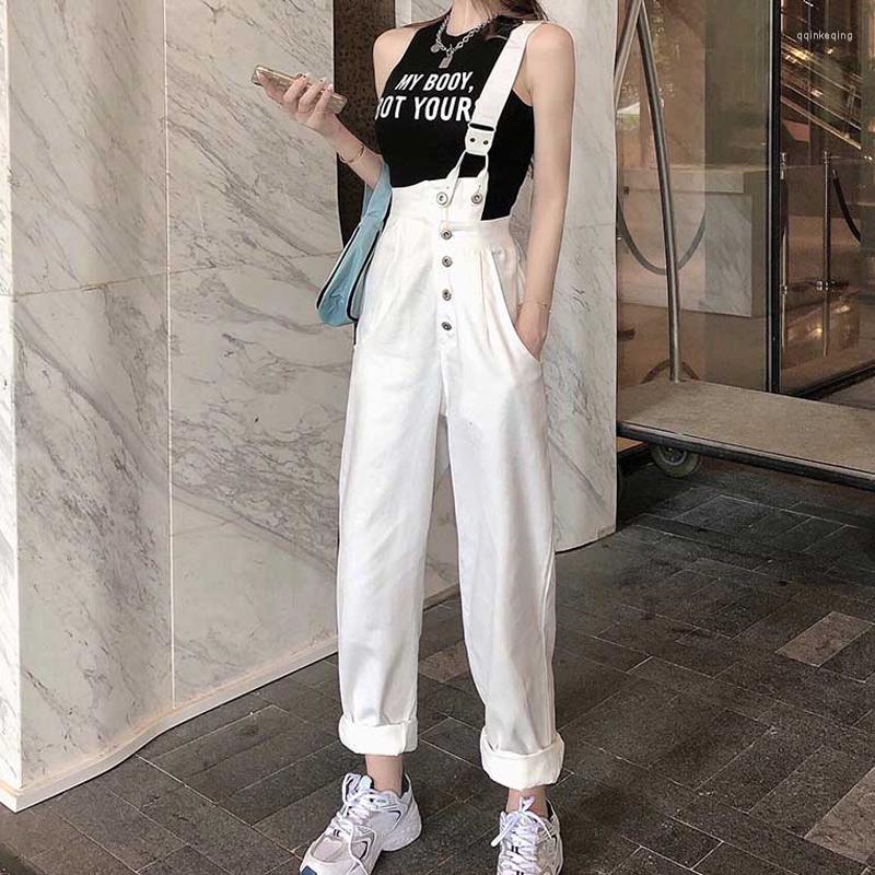 Women' Jeans Women Fashion Denim Jumpsuits 2023 Spring Summer High Waist Single Shoulder Strap Suspender Trousers Korean Casual, White
Women' Jeans Women Fashion Denim Jumpsuits 2023 Spring Summer High Waist Single Shoulder Strap Suspender Trousers Korean Casual, White