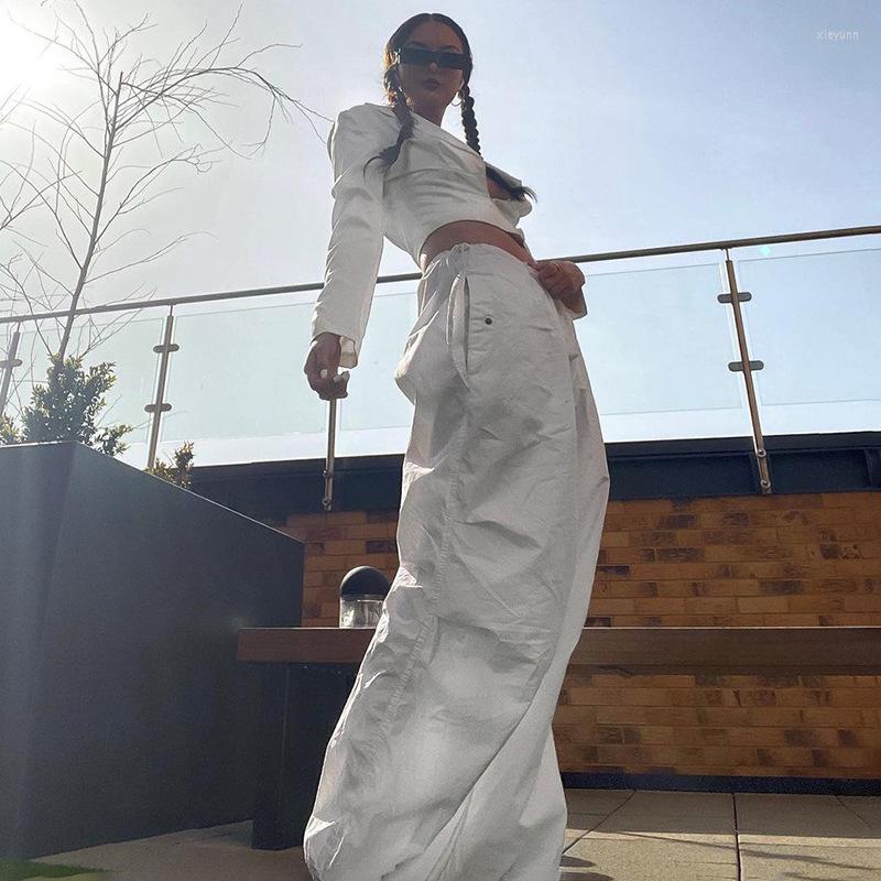 Women's Pants Vintage Loose Streetwear Joggers Cargo Women Casual Baggy Wide Leg Sweatpants Fashion Solid Drawstring Trousers Y2K 45D, White
Women's Pants Vintage Loose Streetwear Joggers Cargo Women Casual Baggy Wide Leg Sweatpants Fashion Solid Drawstring Trousers Y2K 45D, White