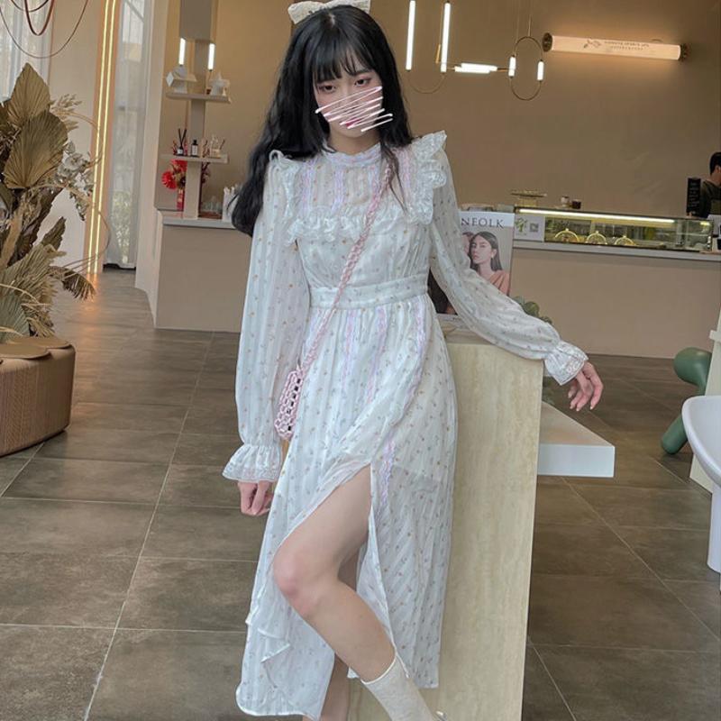 Casual Dresses Luck A Elegant White Floral Fairy Dress Women French Vintage Sweet Long Sleeve Cottagecore Midi Summer 2023, White flower
Casual Dresses Luck A Elegant White Floral Fairy Dress Women French Vintage Sweet Long Sleeve Cottagecore Midi Summer 2023, White flower