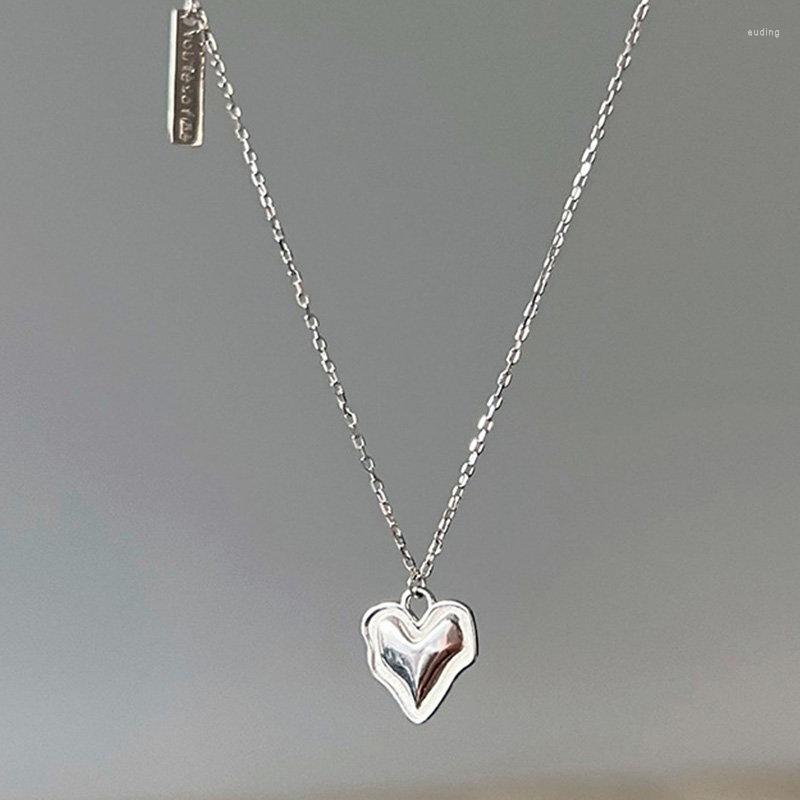Chains 2023 Fashion S925 Sterling Silver 18 Inches Irregular Heart Necklace For Women Charm Wedding Party Gift Jewelry
Chains 2023 Fashion S925 Sterling Silver 18 Inches Irregular Heart Necklace For Women Charm Wedding Party Gift Jewelry