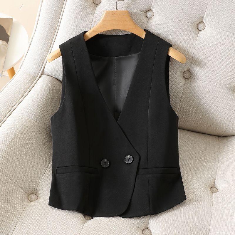 Women' Vests Elegant Coats Casual Black Vest Women Clothing Spring Autumn Sleeveless Blazer Jacket Outerwear Office Lady Slim Waistcoat
Women' Vests Elegant Coats Casual Black Vest Women Clothing Spring Autumn Sleeveless Blazer Jacket Outerwear Office Lady Slim Waistcoat