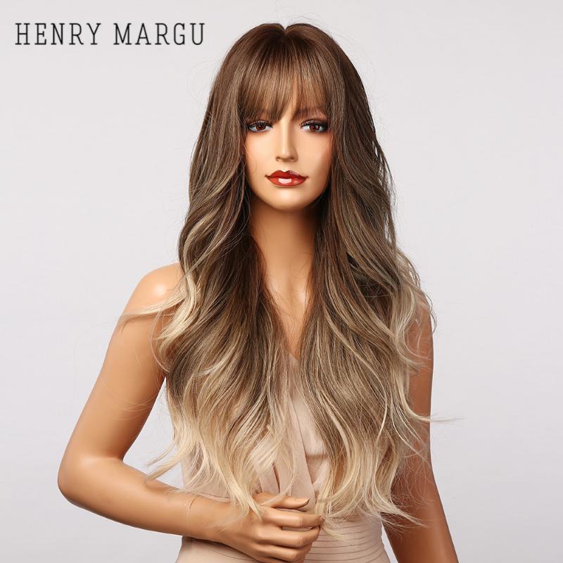 Synthetic Wigs HENRY MARGU Long Brown Ombre With Bangs Natural Wave For Women Heat Resistant Party Daily Cosplay, Lc5054-1
Synthetic Wigs HENRY MARGU Long Brown Ombre With Bangs Natural Wave For Women Heat Resistant Party Daily Cosplay, Lc5054-1