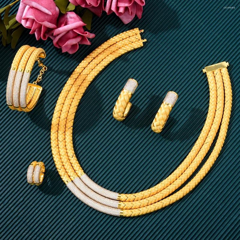Necklace Earrings Set Soramoore Gorgeous Shiny Bridal Bracelet Ring Jewelry For Ladies Women Wedding African CZ Dubai, Picture shown
Necklace Earrings Set Soramoore Gorgeous Shiny Bridal Bracelet Ring Jewelry For Ladies Women Wedding African CZ Dubai, Picture shown