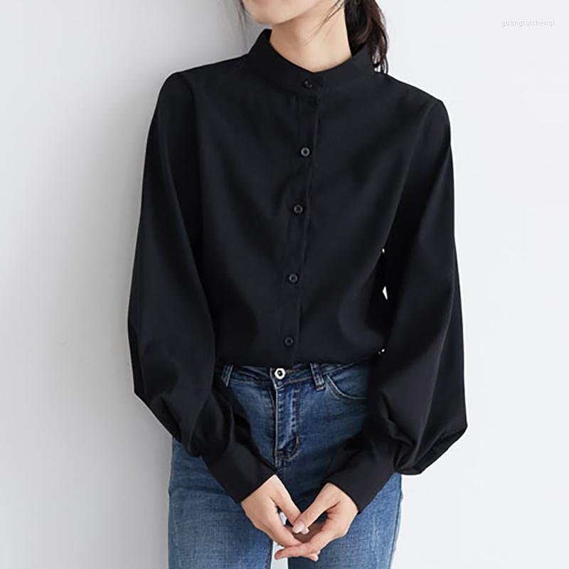 Women' Blouses Big Lantern Sleeve Blouse Women Autumn Winter Casual Single Breasted Stand Collar Shirts Office Lady Solid Vintage Shirt, Khaki
Women' Blouses Big Lantern Sleeve Blouse Women Autumn Winter Casual Single Breasted Stand Collar Shirts Office Lady Solid Vintage Shirt, Khaki
