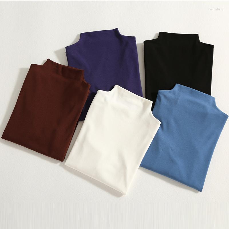 Women's T Shirts 2023 Spring Summer Half Turtleneck Shirt Women Korea Style Sleeve T-shirt 95% Cotton Slim Soft Tshirt Tee 3XL, Auburn
Women's T Shirts 2023 Spring Summer Half Turtleneck Shirt Women Korea Style Sleeve T-shirt 95% Cotton Slim Soft Tshirt Tee 3XL, Auburn