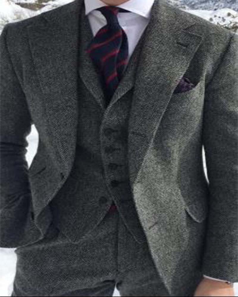 Men's Suits Dark Grey 3Pcs Herringbone Notch Lapel Men Slim Fit Costume Wedding Dress Groom Tuxedos Prom Man Coat Pants Vest Tie, Multi
Men's Suits Dark Grey 3Pcs Herringbone Notch Lapel Men Slim Fit Costume Wedding Dress Groom Tuxedos Prom Man Coat Pants Vest Tie, Multi