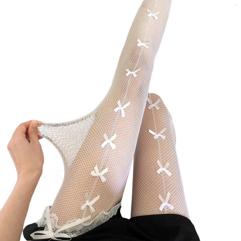 Women Socks Fishnet Stocking Leggings See-through Decorative Bows Tights Pantyhose For Dress Dates Clubwear, White
Women Socks Fishnet Stocking Leggings See-through Decorative Bows Tights Pantyhose For Dress Dates Clubwear, White