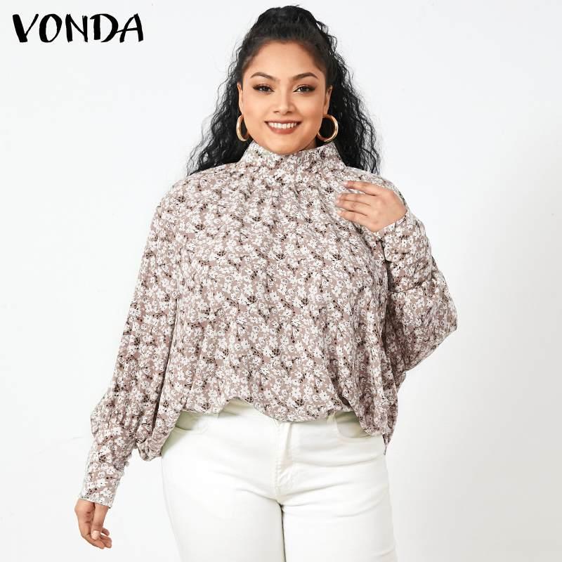 Women's Blouses & Shirts Printed Blouse Casual Stand Neck Long Bat-Sleeve Elegant Tops 2023 VONDA Women Bohemian Party Blusas Femme Tunic FZ, Green
Women's Blouses & Shirts Printed Blouse Casual Stand Neck Long Bat-Sleeve Elegant Tops 2023 VONDA Women Bohemian Party Blusas Femme Tunic FZ, Green
