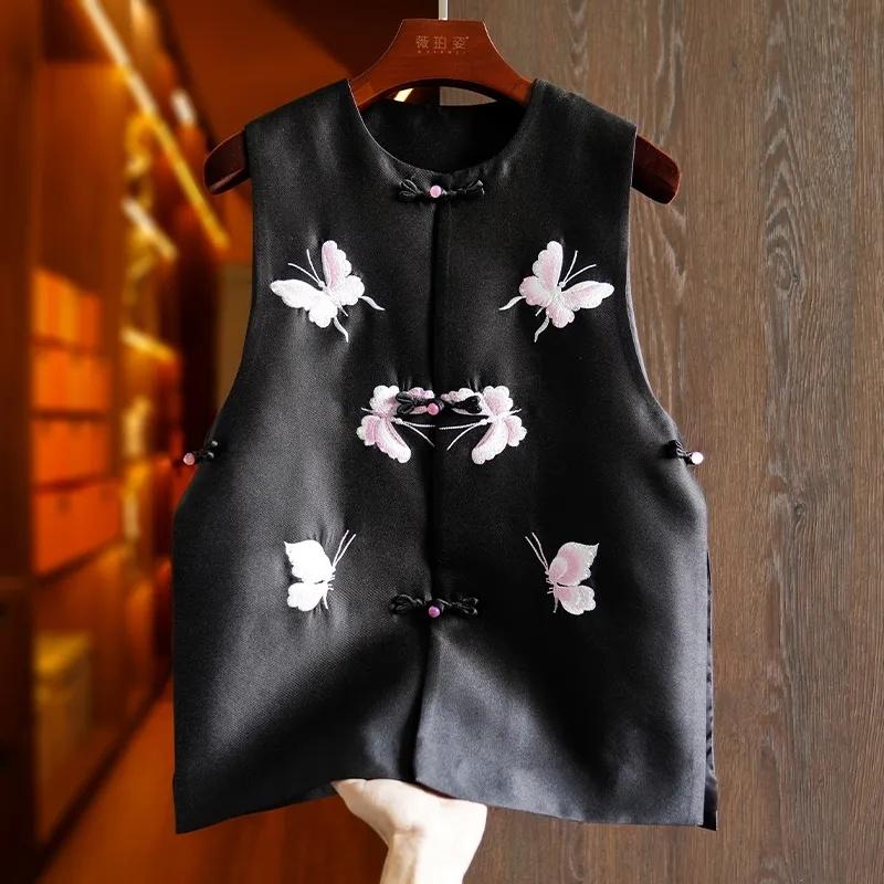 Leather 2023 Summer New Chinese Vest Vintage Women Modern Oriental Traditional Ethnic Gilet Clothes Jacket Pink Green Sleeveless Tops
Leather 2023 Summer New Chinese Vest Vintage Women Modern Oriental Traditional Ethnic Gilet Clothes Jacket Pink Green Sleeveless Tops
