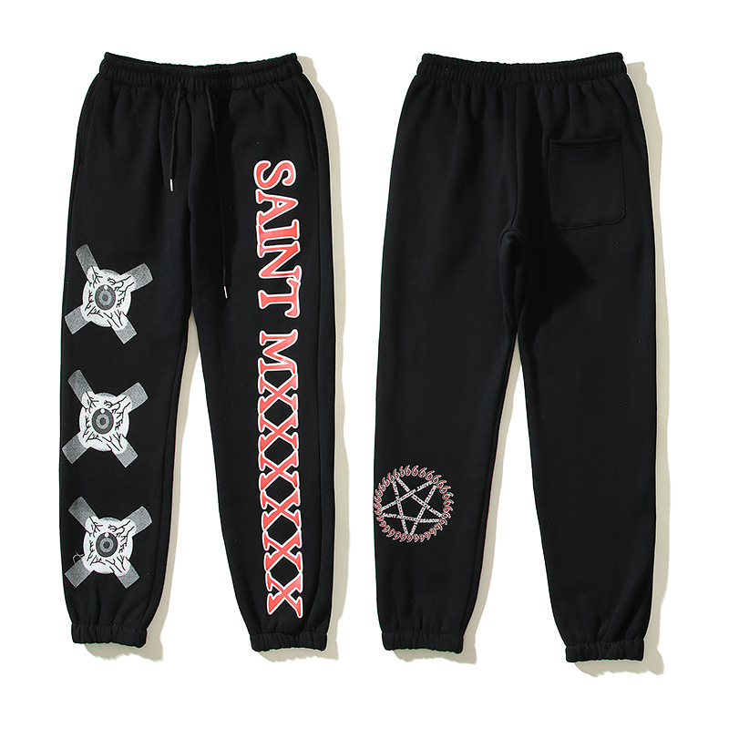 Sweatpants Pants Men Women Hip Hop Vintage Printed Unisex Joggers Drawstring Street Wear Black Trousers
Sweatpants Pants Men Women Hip Hop Vintage Printed Unisex Joggers Drawstring Street Wear Black Trousers