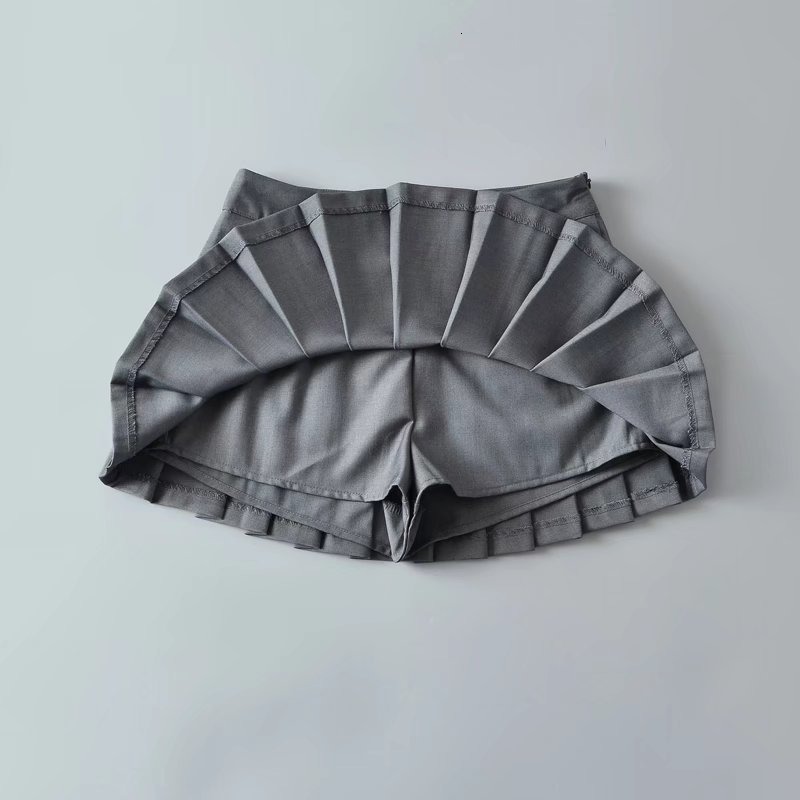 Skirts Black mini skirts for women y2k clothes korean fashion pleated s Fall tennis preppy white 230509 - view 6