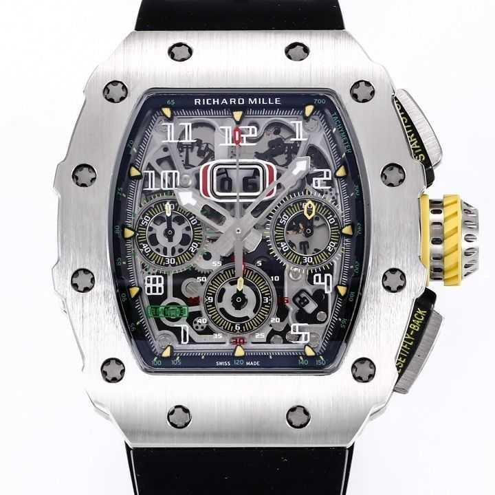 New Chronograph mechanical wrist watches rm11-03 series 11-03 automatic men's new high-end Designer High-quality 1p, Black
New Chronograph mechanical wrist watches rm11-03 series 11-03 automatic men's new high-end Designer High-quality 1p, Black