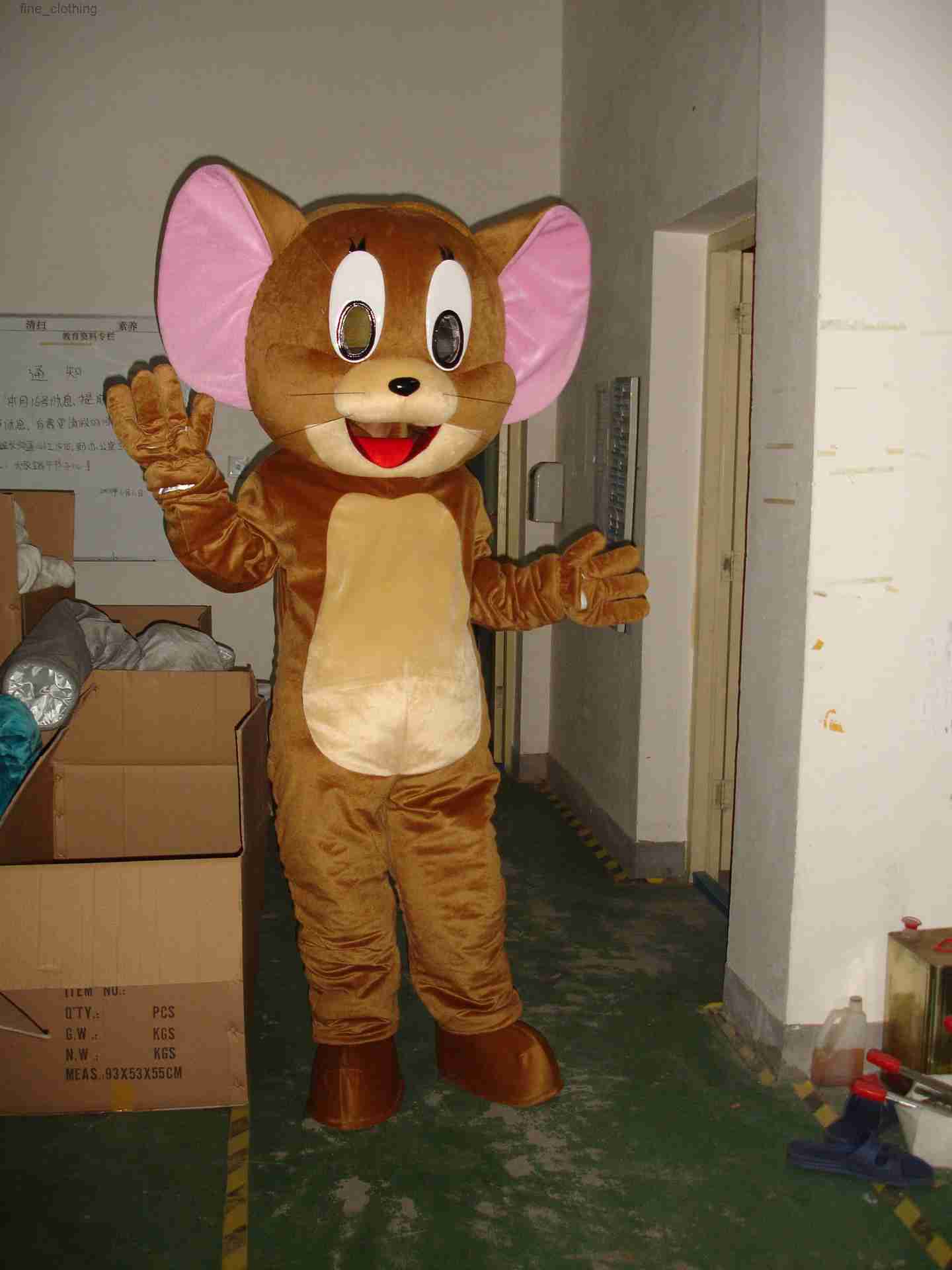 Cartoon cartoon anime clothing stage performance props and costumes Jimo cat mascot, Grey
Cartoon cartoon anime clothing stage performance props and costumes Jimo cat mascot, Grey