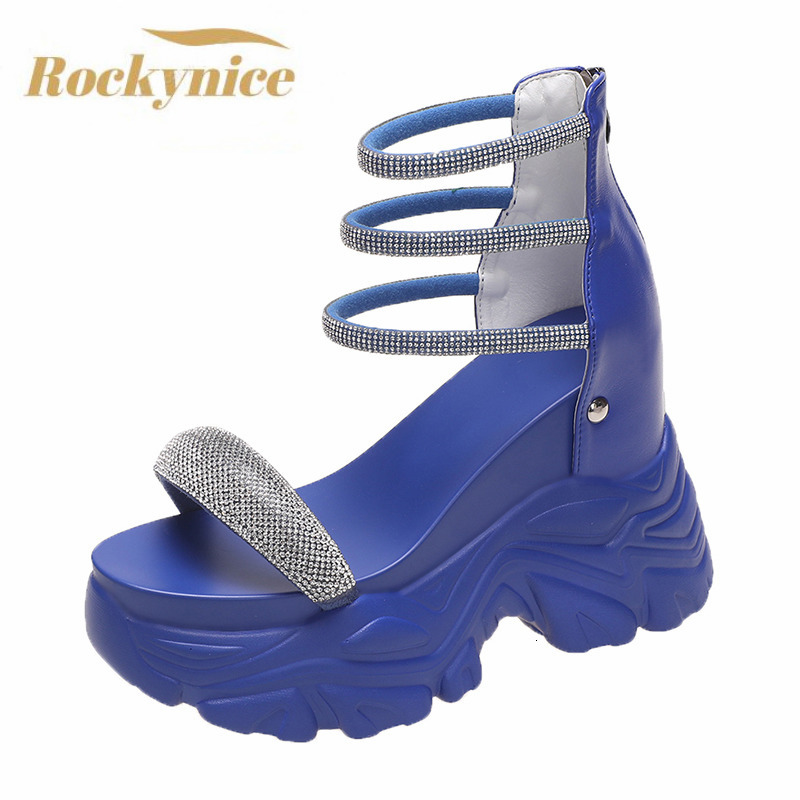 Height Increasing Shoes High Heels Sandal Crystal Summer Wedges 10CM Platform Sandals Bling y Beach Sneakers Sandalias Mujer 230508, Blue
Height Increasing Shoes High Heels Sandal Crystal Summer Wedges 10CM Platform Sandals Bling y Beach Sneakers Sandalias Mujer 230508, Blue