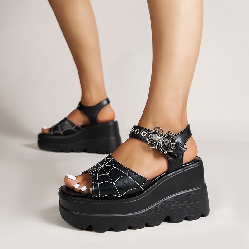 Height Increasing Shoe's Roman Sandals Summer Gothic Open Toe Platform Women's Wedge Buckle Casual Beach Women Shoes Zapatos Mujer 230508, Matte black
Height Increasing Shoe's Roman Sandals Summer Gothic Open Toe Platform Women's Wedge Buckle Casual Beach Women Shoes Zapatos Mujer 230508, Matte black