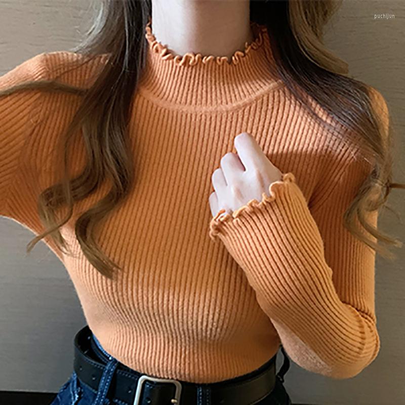 Women's Sweaters Turtleneck Sweater Women Solid Ruched Fashion Long Sleeve Top Slim Basic Knitted Pullover 2023 Autumn Women's Clothing, Green
Women's Sweaters Turtleneck Sweater Women Solid Ruched Fashion Long Sleeve Top Slim Basic Knitted Pullover 2023 Autumn Women's Clothing, Green