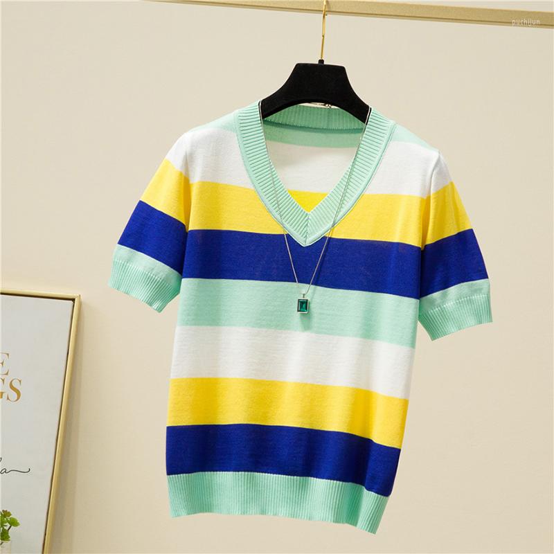 Women's T Shirts Camisetas Mujer V Neck Striped Knitted Thin Shirt Women Short Sleeve 2023 Summer Tops Tee Femme Womens Clothing Tshirt, Black
Women's T Shirts Camisetas Mujer V Neck Striped Knitted Thin Shirt Women Short Sleeve 2023 Summer Tops Tee Femme Womens Clothing Tshirt, Black