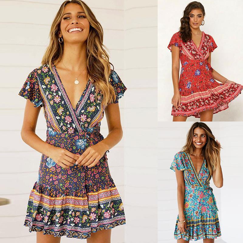 Casual Dresses Dress Women Summer Europe 2023 French Amorous Feelings Printed Wrap Drape Short Sleeves Vestidos SLFK3223, Dark green
Casual Dresses Dress Women Summer Europe 2023 French Amorous Feelings Printed Wrap Drape Short Sleeves Vestidos SLFK3223, Dark green