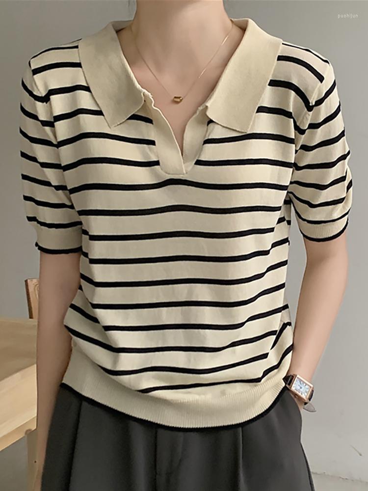 Women's T Shirts Crop Top Shirt Women Striped Knitted Tee Femme 2023 Summer Short Sleeve Tshirt Korean Style Clothes Camisetas De Mujer, Black
Women's T Shirts Crop Top Shirt Women Striped Knitted Tee Femme 2023 Summer Short Sleeve Tshirt Korean Style Clothes Camisetas De Mujer, Black