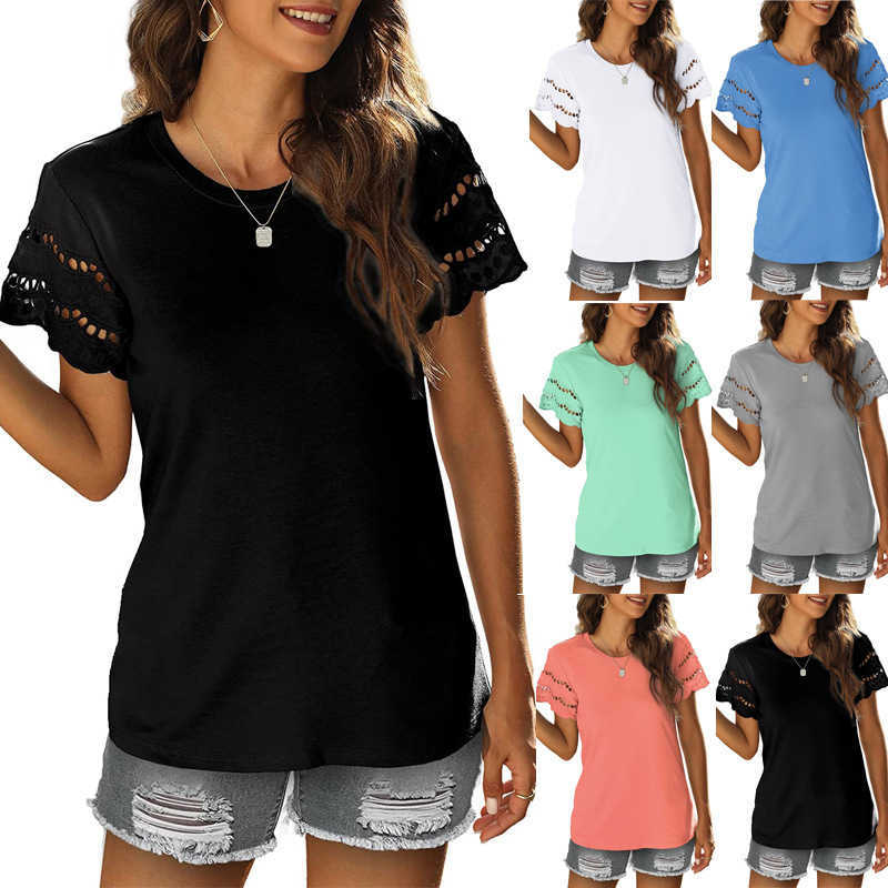 Women Summer Crewneck Bell Sleeves Tops 2023 Casual Solid Color Crochet T Shirts Hollow Out Loose Fit Blouses, Black
Women Summer Crewneck Bell Sleeves Tops 2023 Casual Solid Color Crochet T Shirts Hollow Out Loose Fit Blouses, Black
