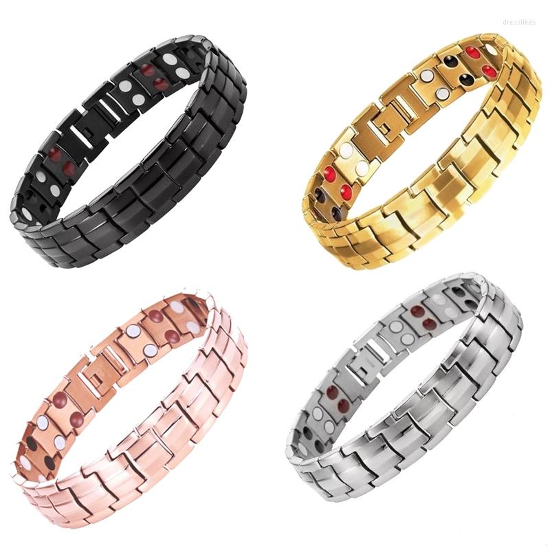 Link Bracelets Classic Healthy Magnetic Magnet Arthritis Pain Relief Energy Jewelry Bracelet For Men Fitness Weight Loss Health Care Bangles
Link Bracelets Classic Healthy Magnetic Magnet Arthritis Pain Relief Energy Jewelry Bracelet For Men Fitness Weight Loss Health Care Bangles