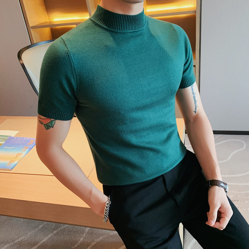 Men's T-Shirts Brand Pullovers Clothing Men's Summer Leisure Knitted T-shirt/Male Slim Fit Turtleneck Knit Sweaters/Man Tee Shirt Homme 230509, Red
Men's T-Shirts Brand Pullovers Clothing Men's Summer Leisure Knitted T-shirt/Male Slim Fit Turtleneck Knit Sweaters/Man Tee Shirt Homme 230509, Red