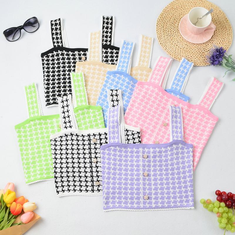 Women's Tanks Plaid Womens Tank Tops 2023 Summer Thin Knitted Beading Button Sexy Top Sleeveless Patchwork Camisole Pullover Woman Clothes, Black
Women's Tanks Plaid Womens Tank Tops 2023 Summer Thin Knitted Beading Button Sexy Top Sleeveless Patchwork Camisole Pullover Woman Clothes, Black