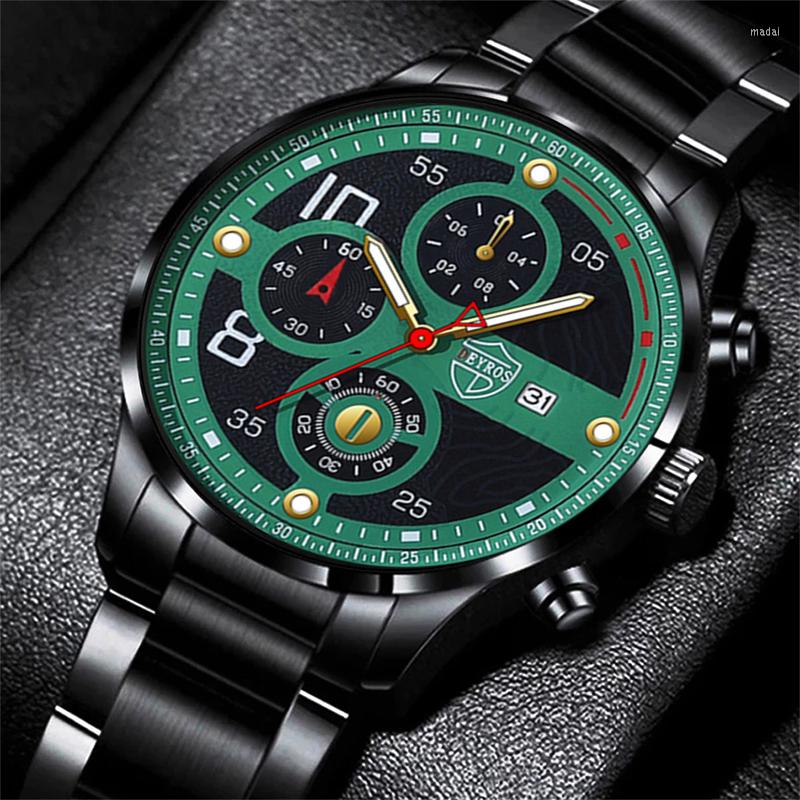 Wristwatches Reloj Hombre Men Sport Watch Fashion Casual Watches For Business Stainless Steel Quartz Wristwatch Luxury Mens Leather, Leather black blue
Wristwatches Reloj Hombre Men Sport Watch Fashion Casual Watches For Business Stainless Steel Quartz Wristwatch Luxury Mens Leather, Leather black blue