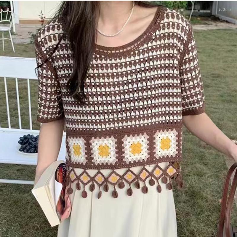Women's T Shirts Short Sleeve Crop Top Shirt Women Sweet Plaid 2023 Summer Poleras Mujer Korean Womens Clothing Knitted Tees Camisetas, Green
Women's T Shirts Short Sleeve Crop Top Shirt Women Sweet Plaid 2023 Summer Poleras Mujer Korean Womens Clothing Knitted Tees Camisetas, Green