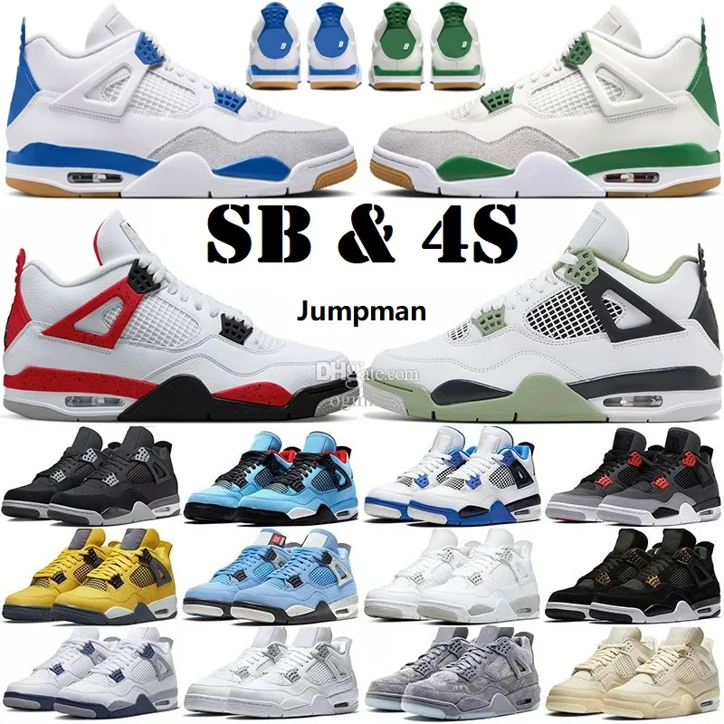 Jumpman 4 4s Basketball Shoes For Men Women Pine Green Sb Military Black Cat Sail Red Thunder White Oreo Cool Grey Blue University Seafoam M, 25
Jumpman 4 4s Basketball Shoes For Men Women Pine Green Sb Military Black Cat Sail Red Thunder White Oreo Cool Grey Blue University Seafoam M, 25