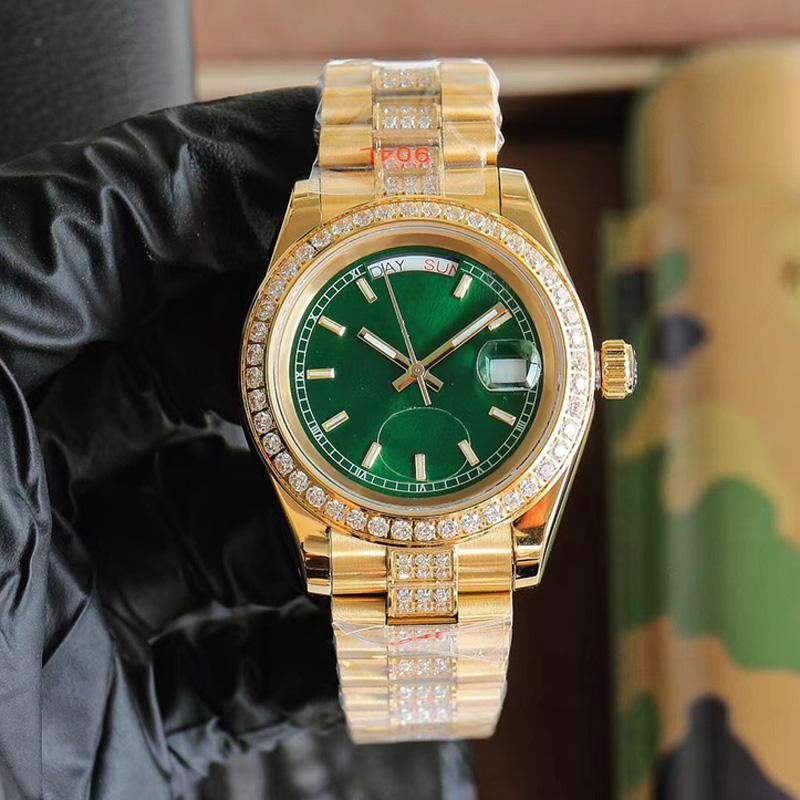 Gold Watch Automatic Mechanical 40mm Wristwatch Stainless Steel Bezel Diamond Designer Wristband Casual Bracelet Business Wristband, Color2
Gold Watch Automatic Mechanical 40mm Wristwatch Stainless Steel Bezel Diamond Designer Wristband Casual Bracelet Business Wristband, Color2