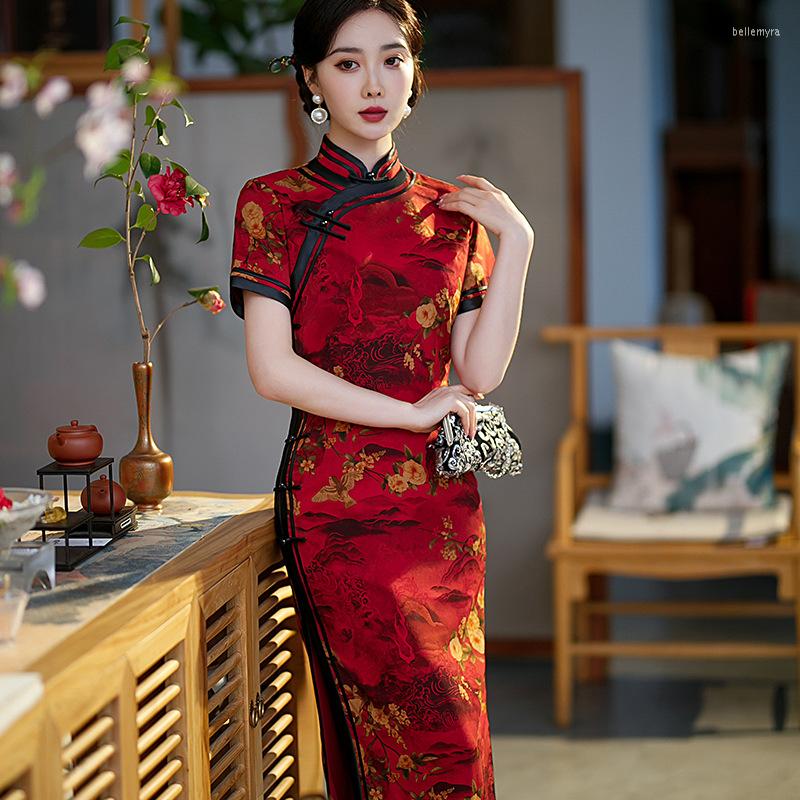 Ethnic Clothing Elegant Cheongsam For Women Long Chinese Traditional Dress Costumes Summer Luxury Party Wedding Evening Qipao 2023 Plus Size
Ethnic Clothing Elegant Cheongsam For Women Long Chinese Traditional Dress Costumes Summer Luxury Party Wedding Evening Qipao 2023 Plus Size