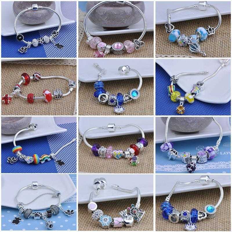 Panjia Crystal Colored Glazing Bead Bracelet Womens Charm Online Red Belt Goods Wholesale